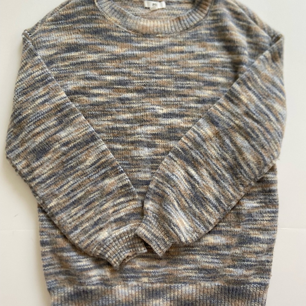 BP Nordstrom Blue Green Neutral Crewneck Sweater Size X-Small